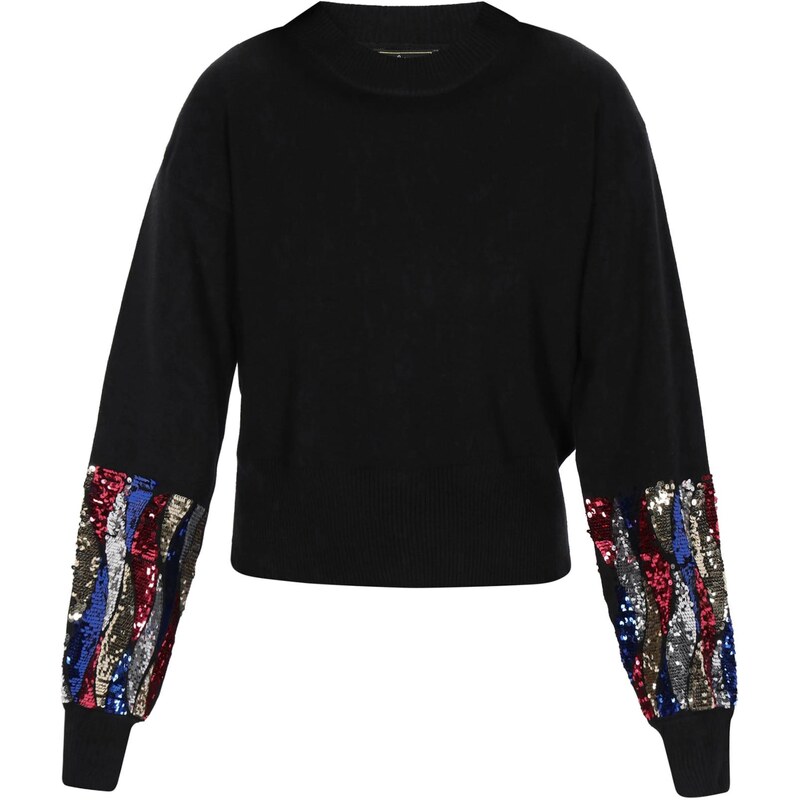 faina Sveter zlatá / červená / čierna / strieborná 67220264