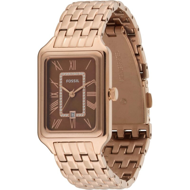 FOSSIL Analógové hodinky ružové zlato 67220283