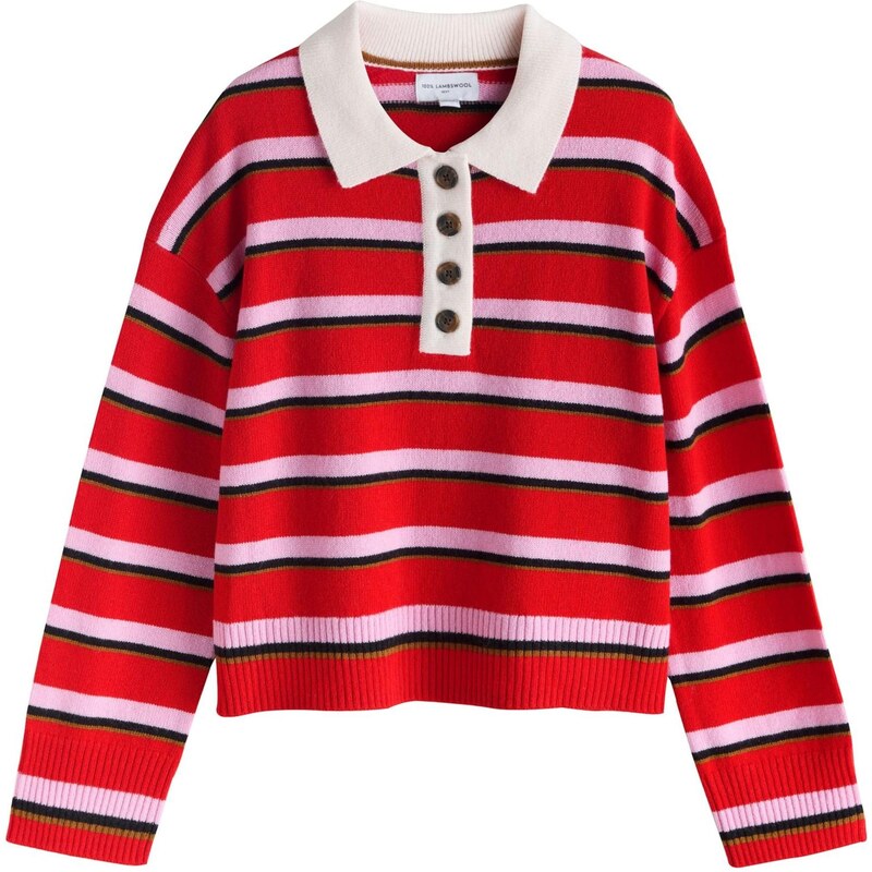 Next Sveter svetlobéžová / pastelovo ružová / červená / čierna 67220336