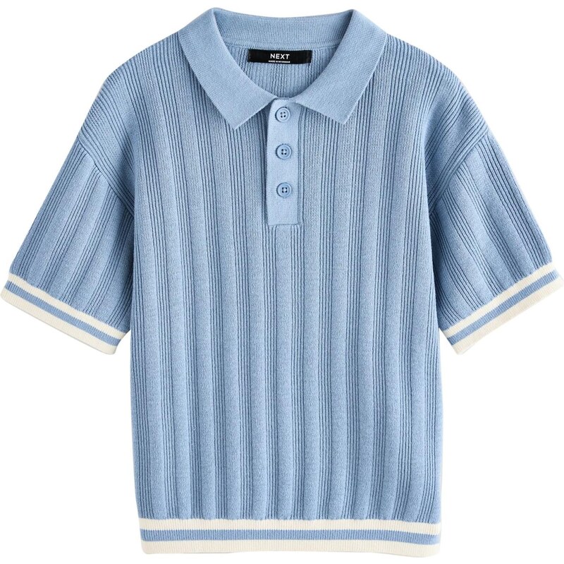 Next Sveter modrosivá / biela 67220379