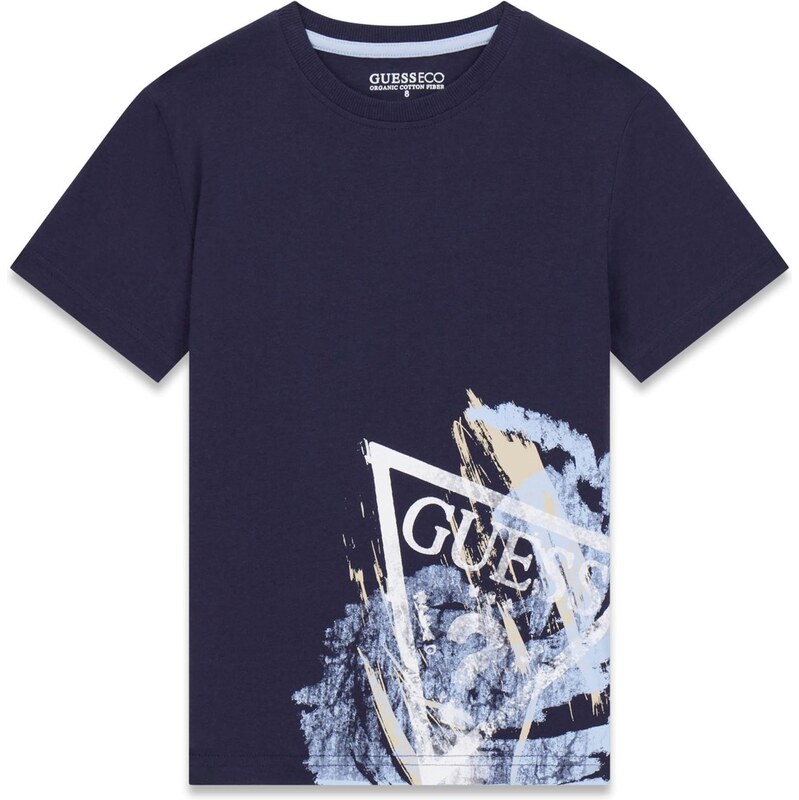 GUESS Tričko béžová / námornícka modrá / svetlomodrá / šedobiela 67220478