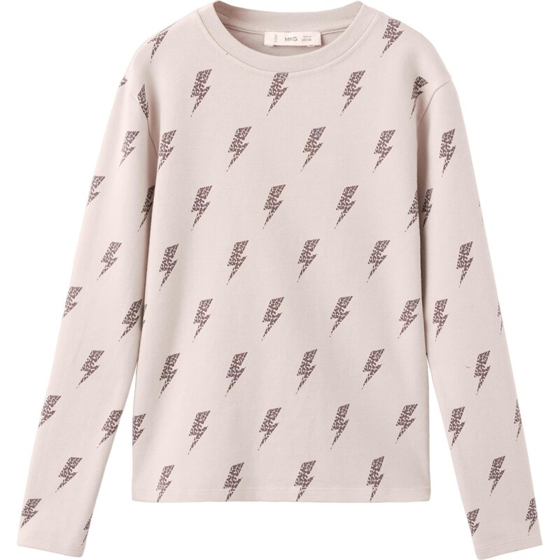 MANGO KIDS Tričko RAYO hnedá / ružová 67220649