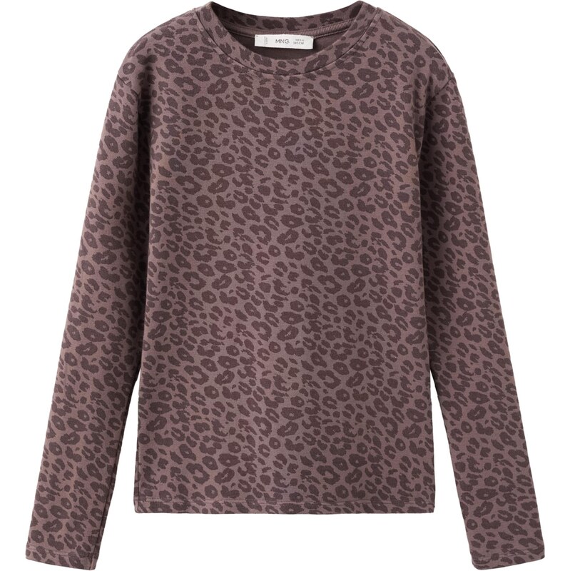 MANGO KIDS Tričko MANCHA hnedá / tmavohnedá 67220650