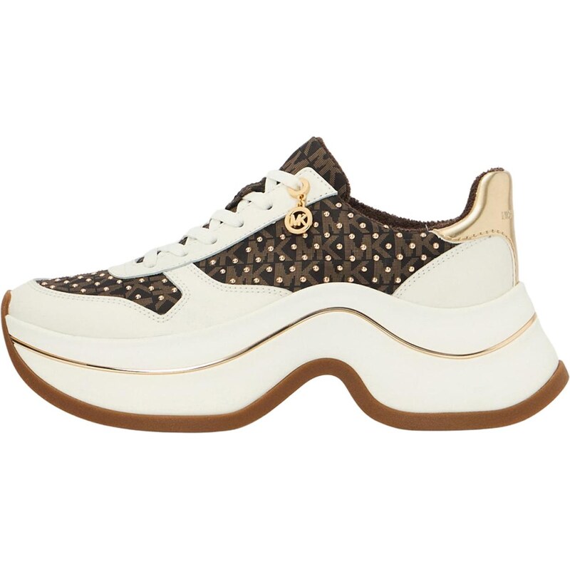 MICHAEL Michael Kors Nízke tenisky ARLA hnedá / svetlohnedá / zlatá / 67220683