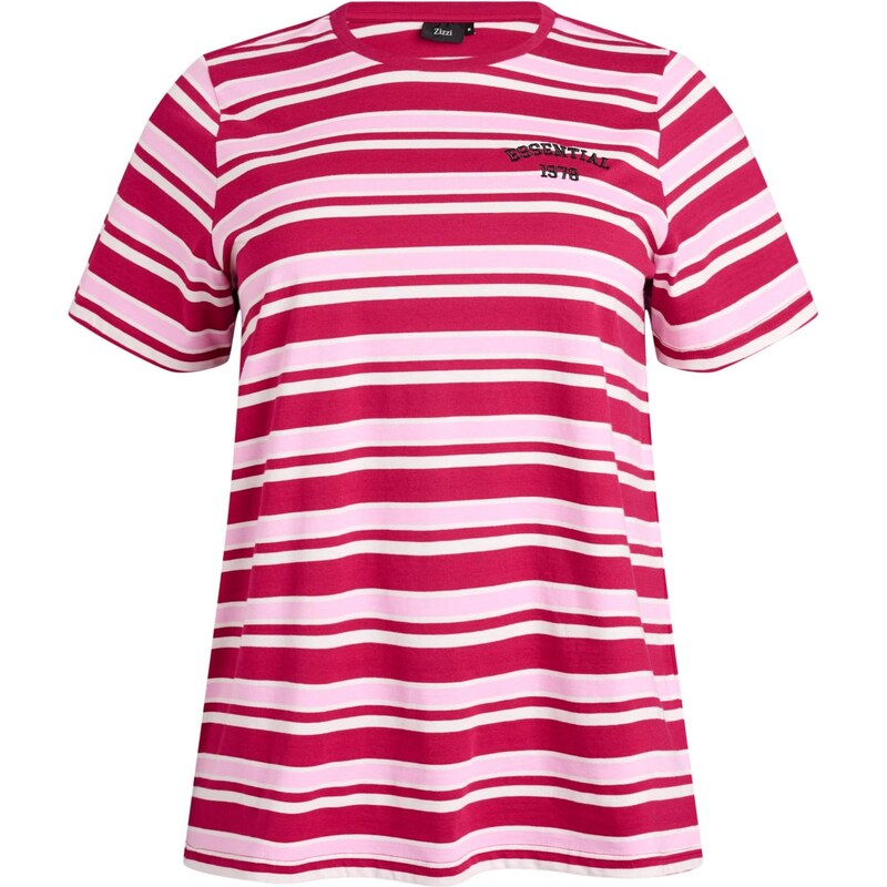 Zizzi Tričko Mallis ružová / grenadínová / biela 67220700