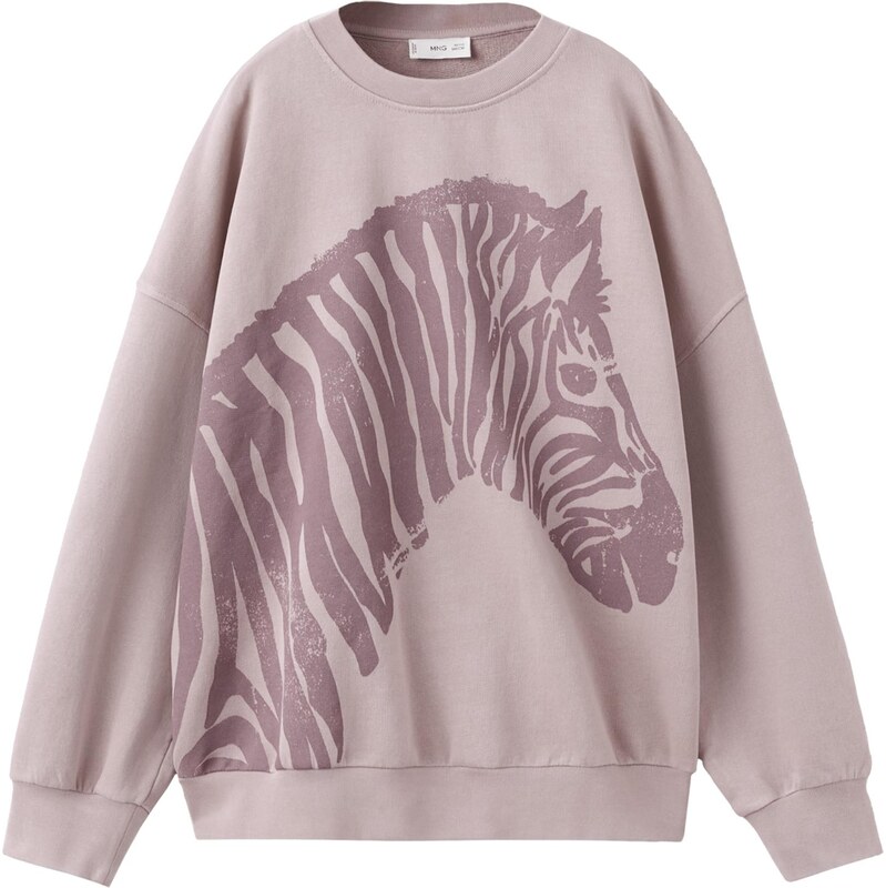 MANGO KIDS Mikina Zebraset tmavofialová / ružová 67220851