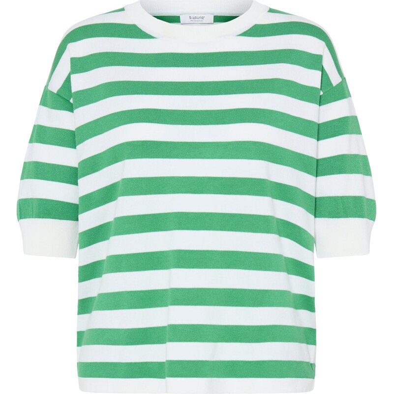 b.young Sveter BYMMORLA zelená / biela 67220872