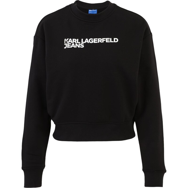 KARL LAGERFELD JEANS Mikina čierna / biela 67220959