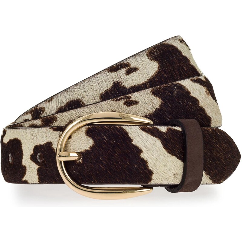 VANZETTI Opasky tmavohnedá / zlatá / biela ako vlna 67220980