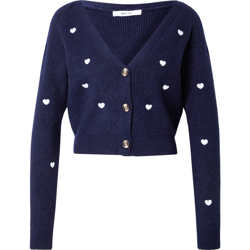 ABOUT YOU Kardigán Lana tmavomodrá / biela 67221052