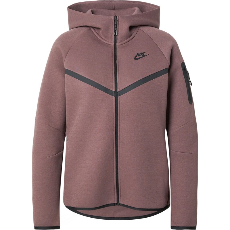 Nike Sportswear Tepláková bunda TCH FLC 2 hnedá / čierna 67221075