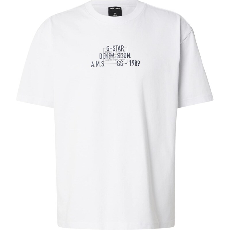 G-STAR Tričko tmavomodrá / svetlosivá / biela 67221056