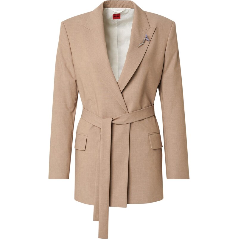 HUGO Prechodný kabát Abivale béžová 67221090