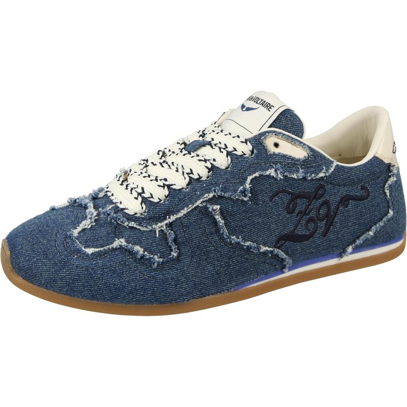 Zadig & Voltaire Nízke tenisky svetlobéžová / modrá denim 67221123