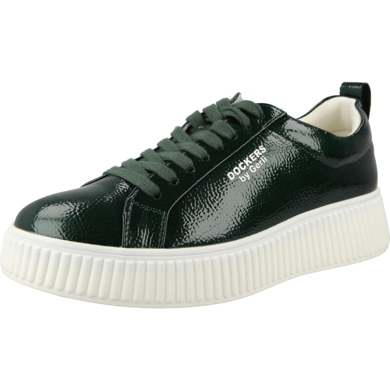 Dockers by Gerli Nízke tenisky tmavozelená / biela 67221126