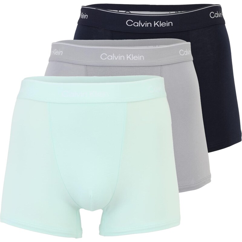 Calvin Klein Underwear Boxerky tyrkysová / sivá / čierna / biela 67221201