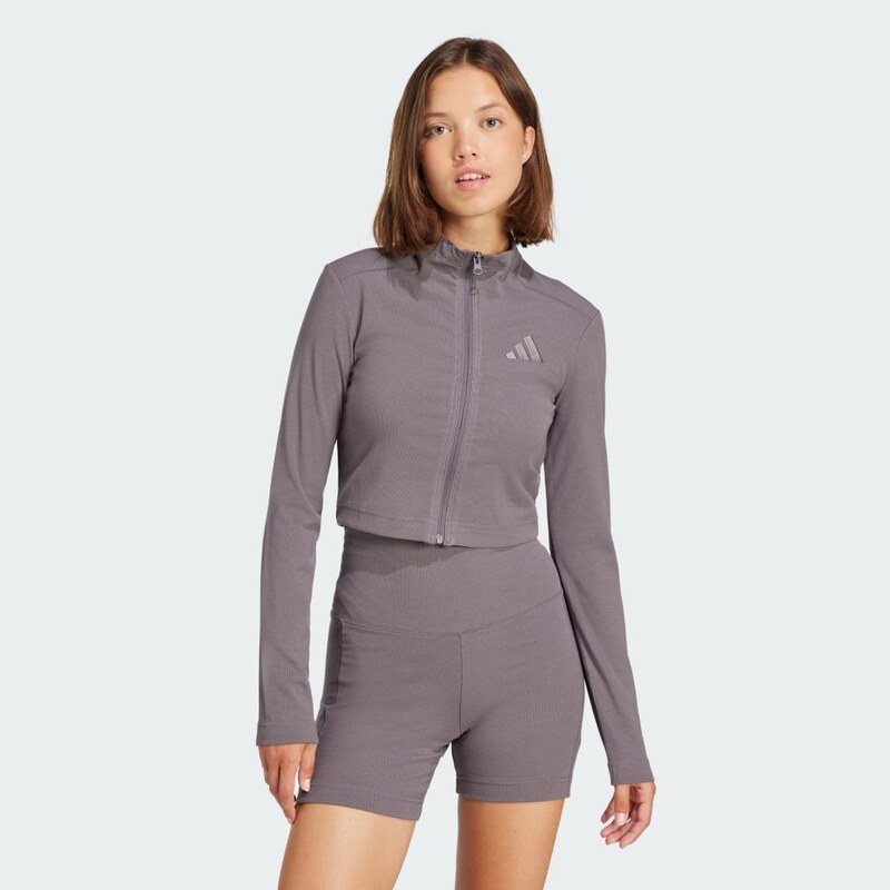 Adidas Top All SZN Ribbed Crop Long Sleeve 67216181