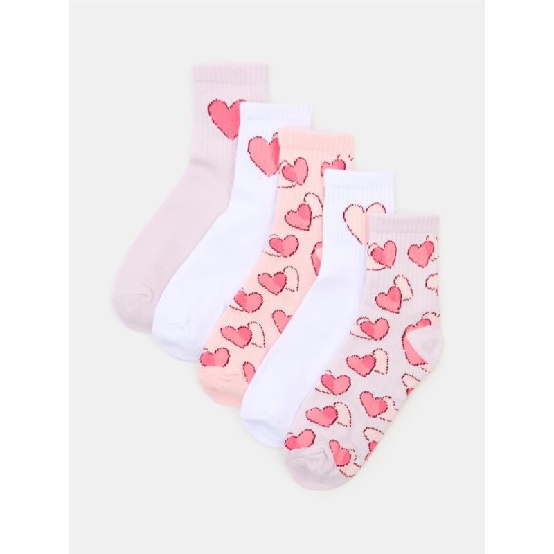 Sinsay - Ponožky, 5-Balenie - levanduľová 67218824