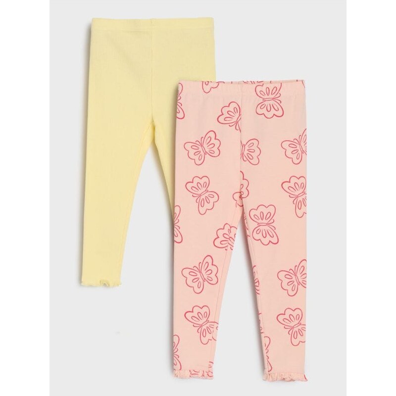 Sinsay - Súprava 2 legín - pastelová ružová 67219987