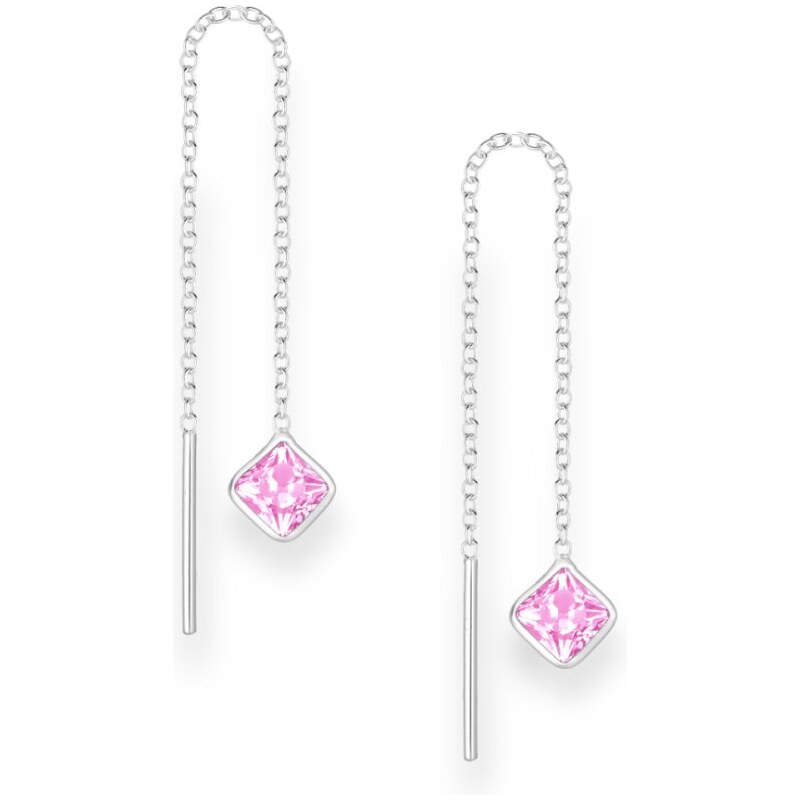 Strieborné prevliekacie náušnice Aris – SVETLORUŽOVÉ 67222579