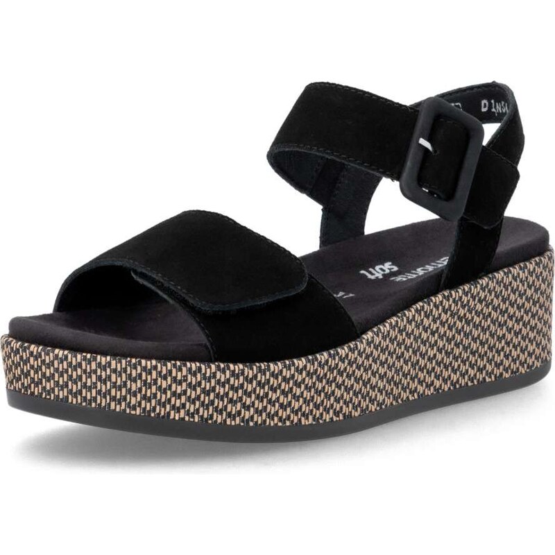 RIEKER Dámske sandále REMONTE D1N54-01 čierna S6 67223793