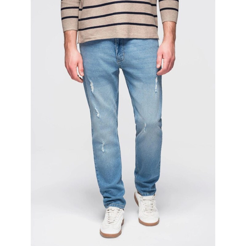 Ombre Clothing Atraktívne svetlomodré pánske rifle V1 PADP-0255 67224919