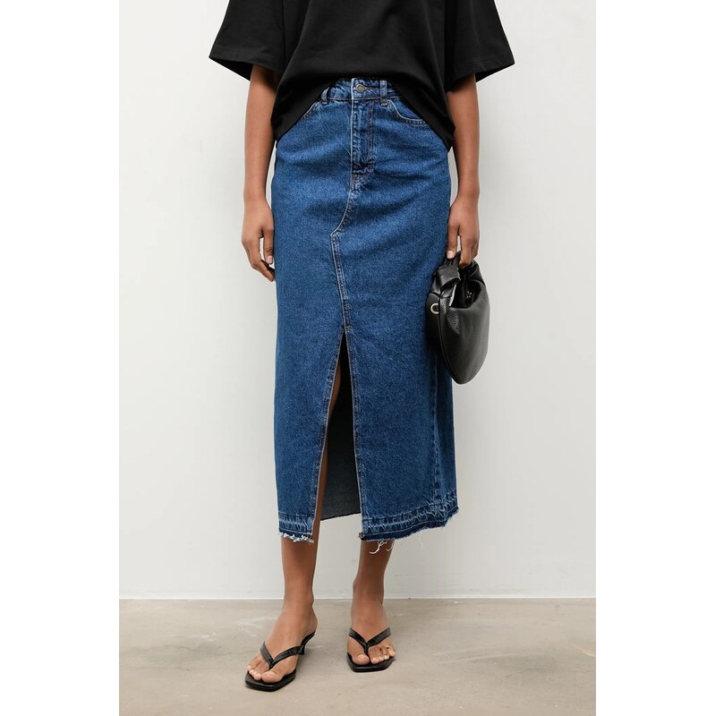 Rifľová sukňa Answear.LAB 67227119