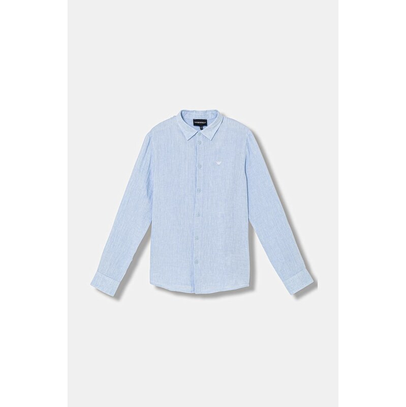 Detská ľanová košeľa Emporio Armani 67227360