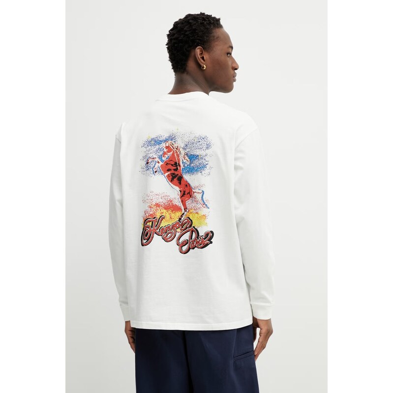 Bavlnené tričko s dlhým rukávom Kenzo 67227480