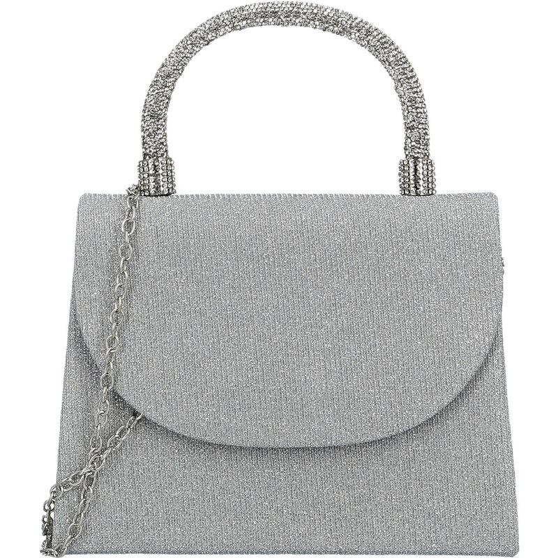 Dámska listová kabelka strieborná - Michelle Moon Aleksa strieborná 67367205