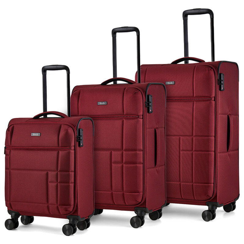 ROCK sada cestovných kufrov Tokyo TR-0275/3 – červená 67280386