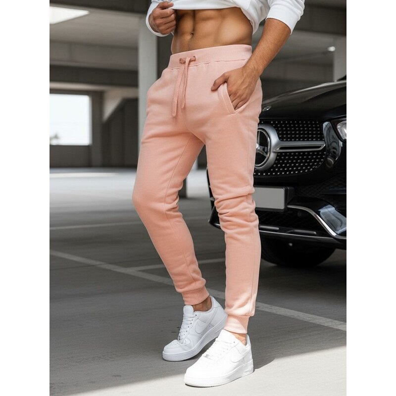 Dstreet Ružové tepláky v jednoduchom prevedení 67230167