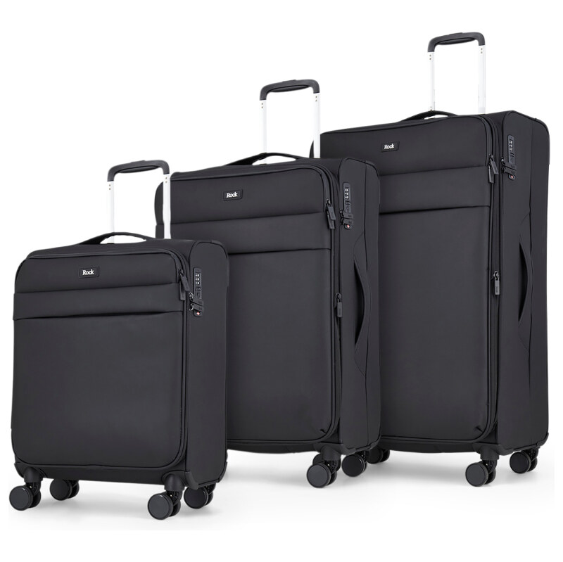 ROCK sada cestovných kufrov Harper TR-0286/3 – čierna 67280401