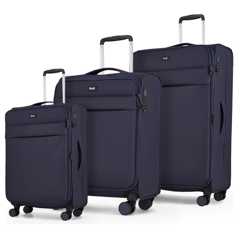 ROCK sada cestovných kufrov Harper TR-0286/3 – tmavomodrá 67280403