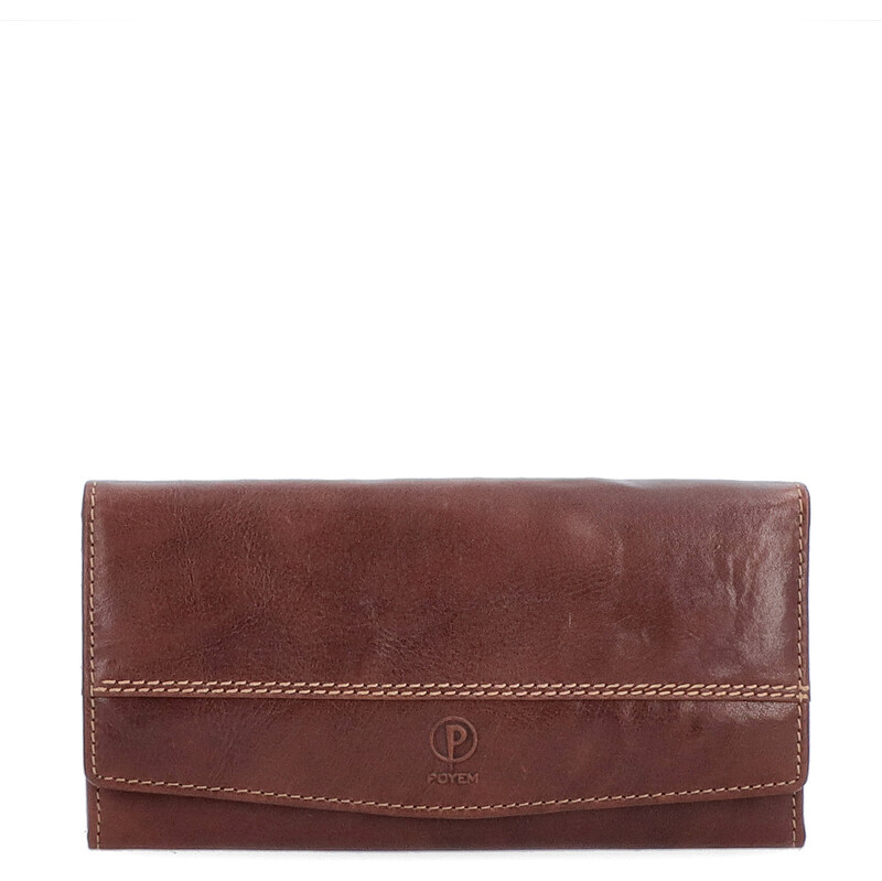 Dámska kožená peňaženka Poyem hnedá 5224 Poyem H 64019600