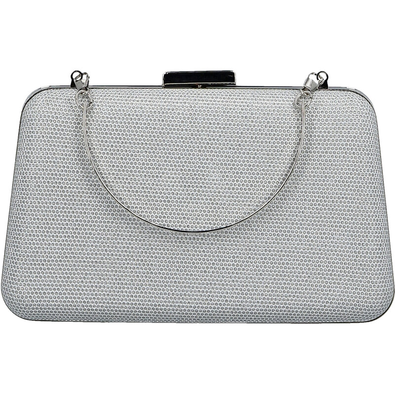 Módna dámska listová kabelka Michelle Moon Rixa, strieborná 67379453