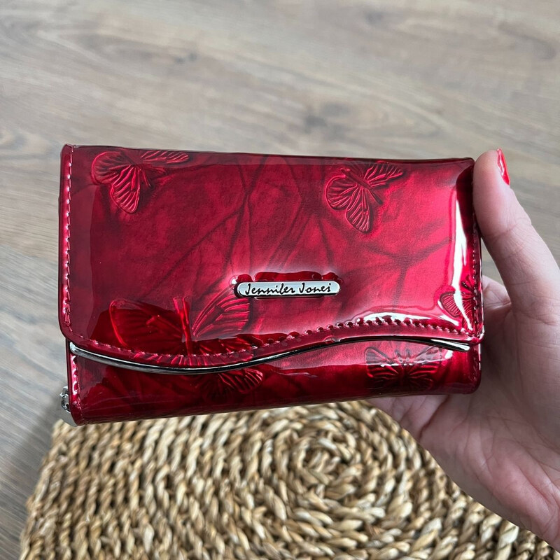 Jennifer Jones Dámska kožená peňaženka červená LIANA 67231934