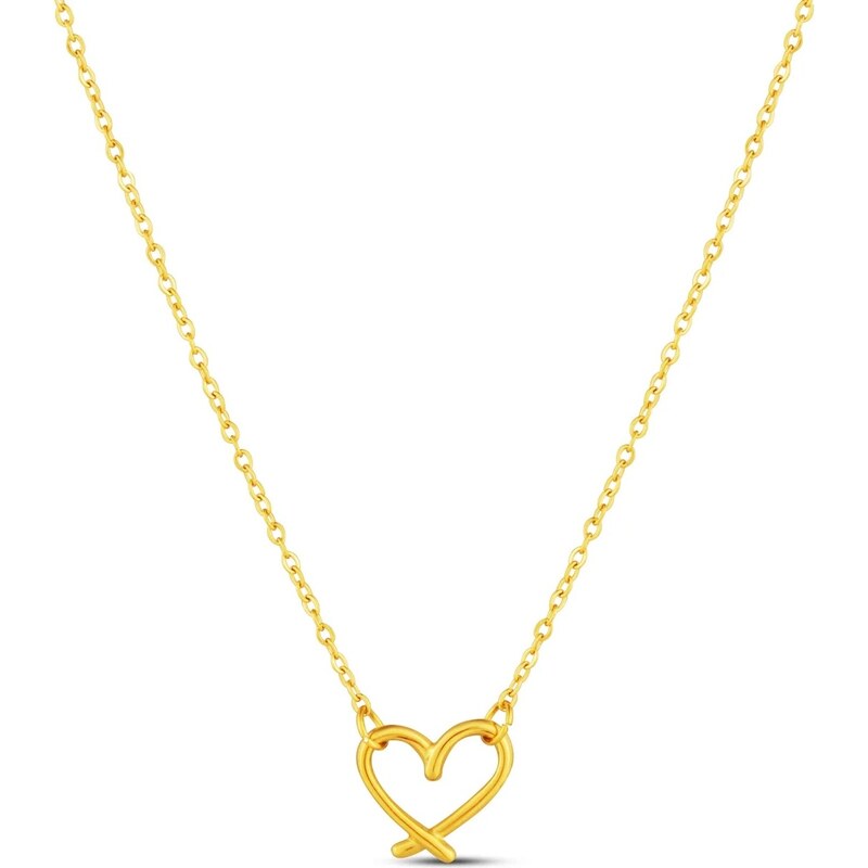 Vuch Krásny pozlátený náhrdelník Srdiečko Emery Gold 67231965