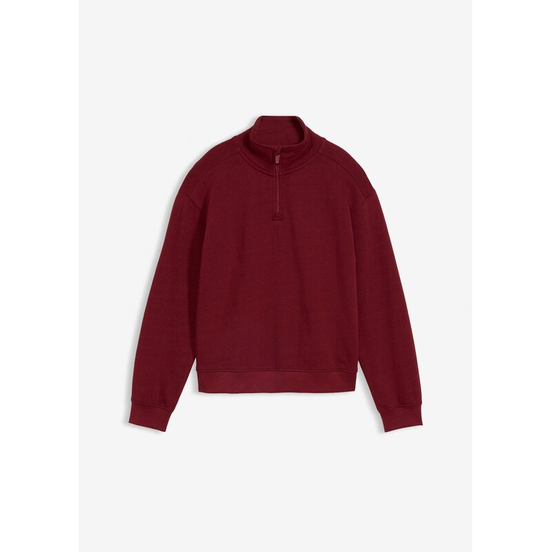 bonprix Mikina z čistej bio bavlny, farba červená 67232585