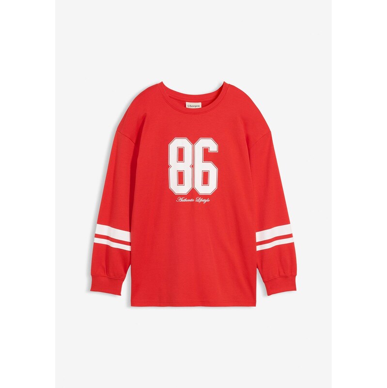 bonprix Oversize-tričko s dlhým rukávom z čistej bio bavlny, farba 67232581