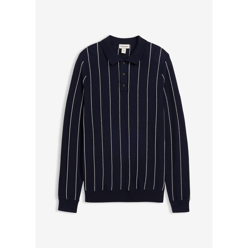 bonprix Jemne pletený pulóver, Regular Fit, farba modrá 67232592