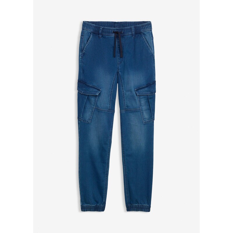 bonprix Regular-Fit džínsy, rovné, pohodlný pás, farba modrá 67232601