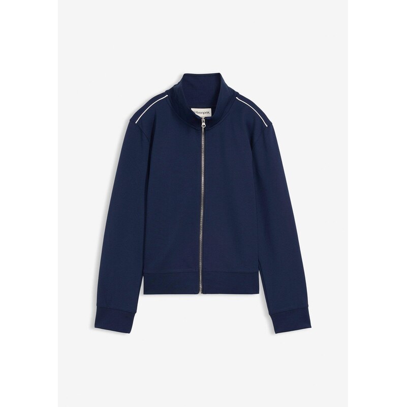 bonprix Mikinová bunda z pohodlného materiálu Punto di Roma, farba 67232633