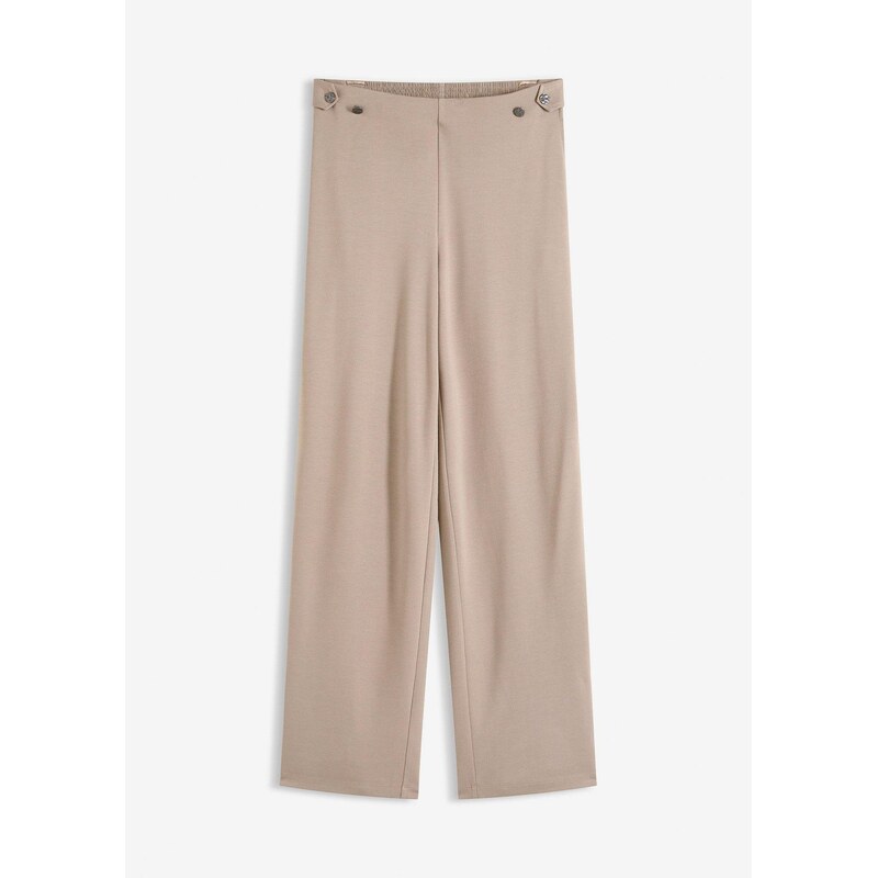 bonprix Nohavice Marlene, Punto di Roma, so saténovým pásom, farba 67232661