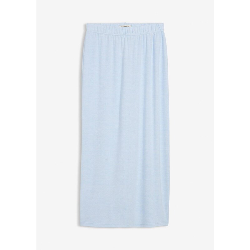 bonprix Tepláková sukňa v pletenom vzhľade, farba modrá 67232722