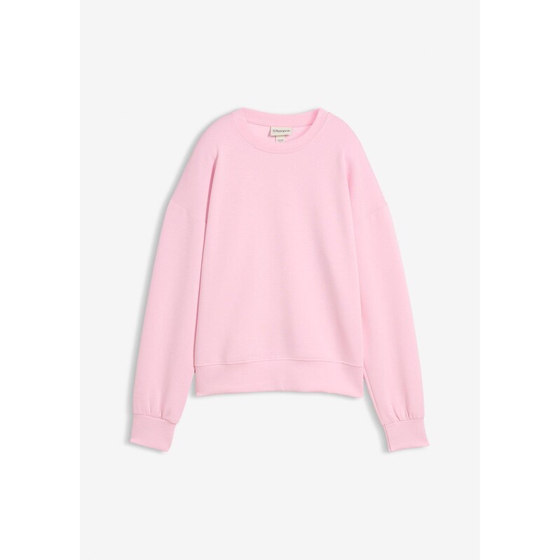 bonprix Mikina z jemného scuba materíálu, farba ružová 67232726