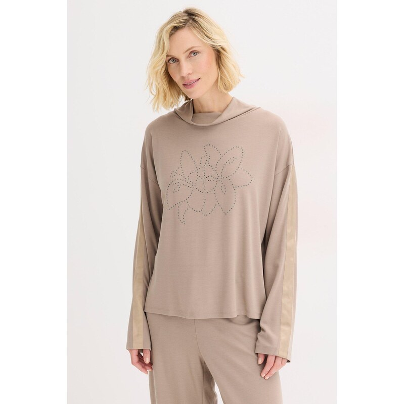 bonprix Tričko z pohodlného materiálu Punto di Roma, farba hnedá 67232654