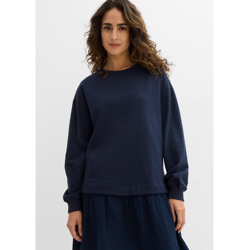 bonprix Mikinové šaty, farba modrá 67232729