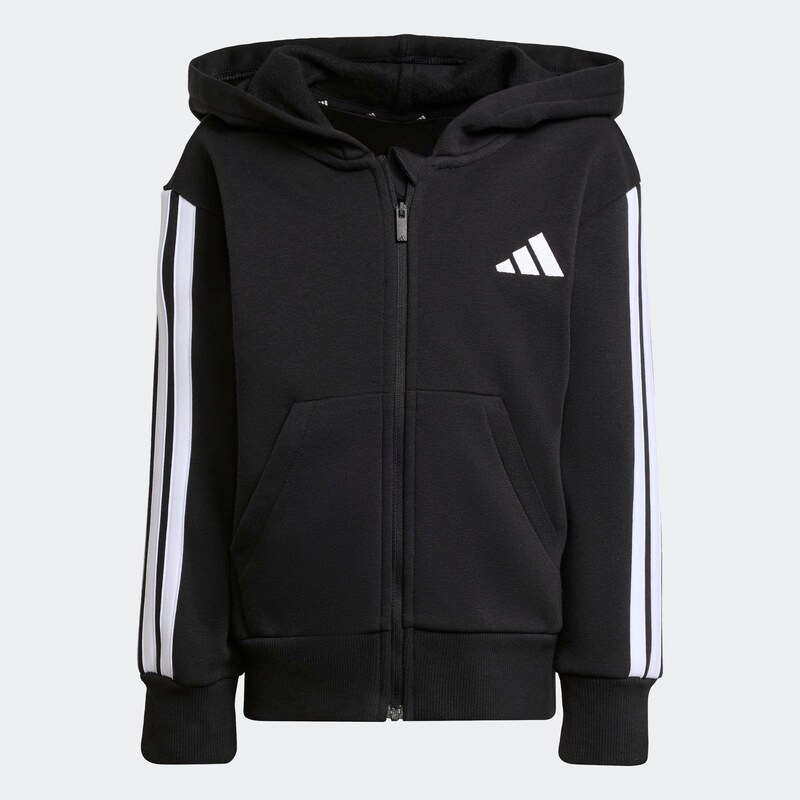 ADIDAS SPORTSWEAR Športová mikina so zipsom čierna / biela 67236833