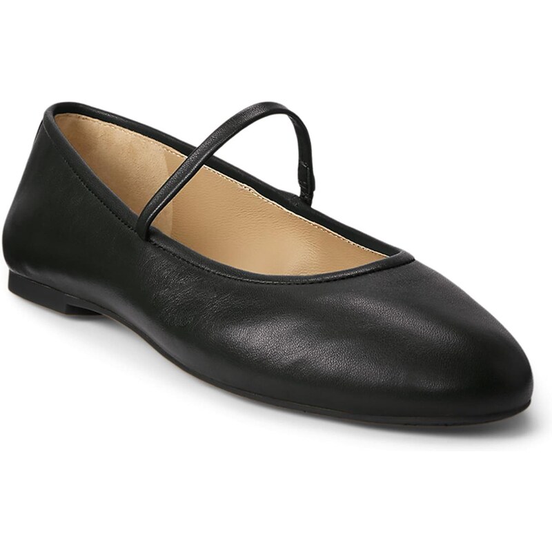 Lauren Ralph Lauren Baleríny s ramienkom JAYNA čierna 65774189